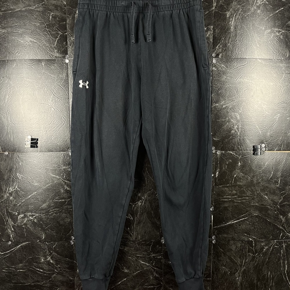 Under Armour Men's Black Fleece Sweatpants Jogger Large